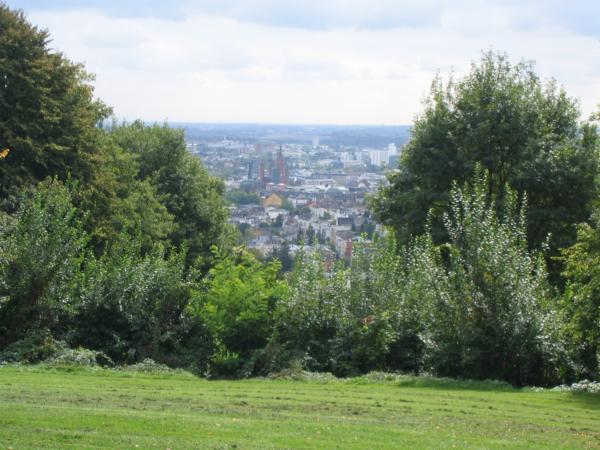 Auf dem Nerobeg, Blick auf Wiesbaden