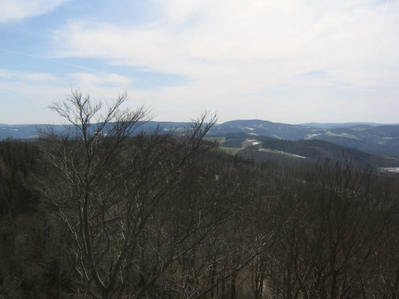 Ausblick vom Ireneturm auf der Tromm