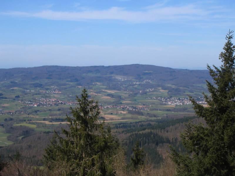 Ausblick vom Ireneturm auf der Tromm