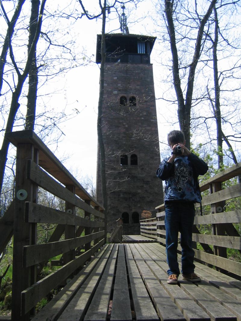Filmaufnahmen am Ohrsbergturm bei Eberbach