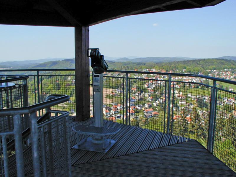 Aussichtsplatform auf dem Teltschickturm bei Wilhelmsfeld