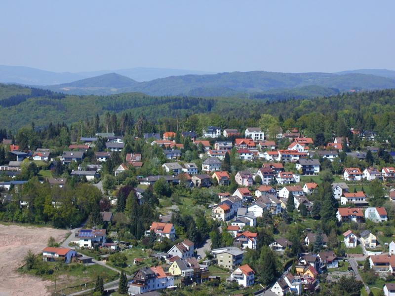 Blick vom Teltschickturm auf den Melibokus